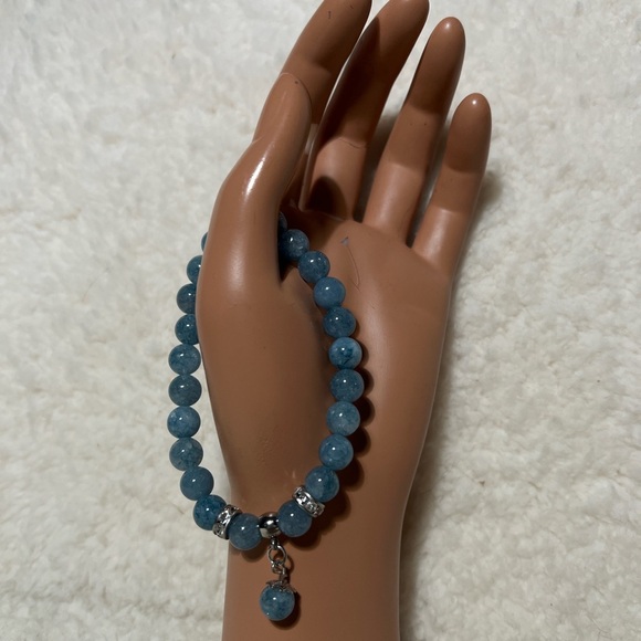 Bracelet 8mm Aquamarine - Picture 3 of 8